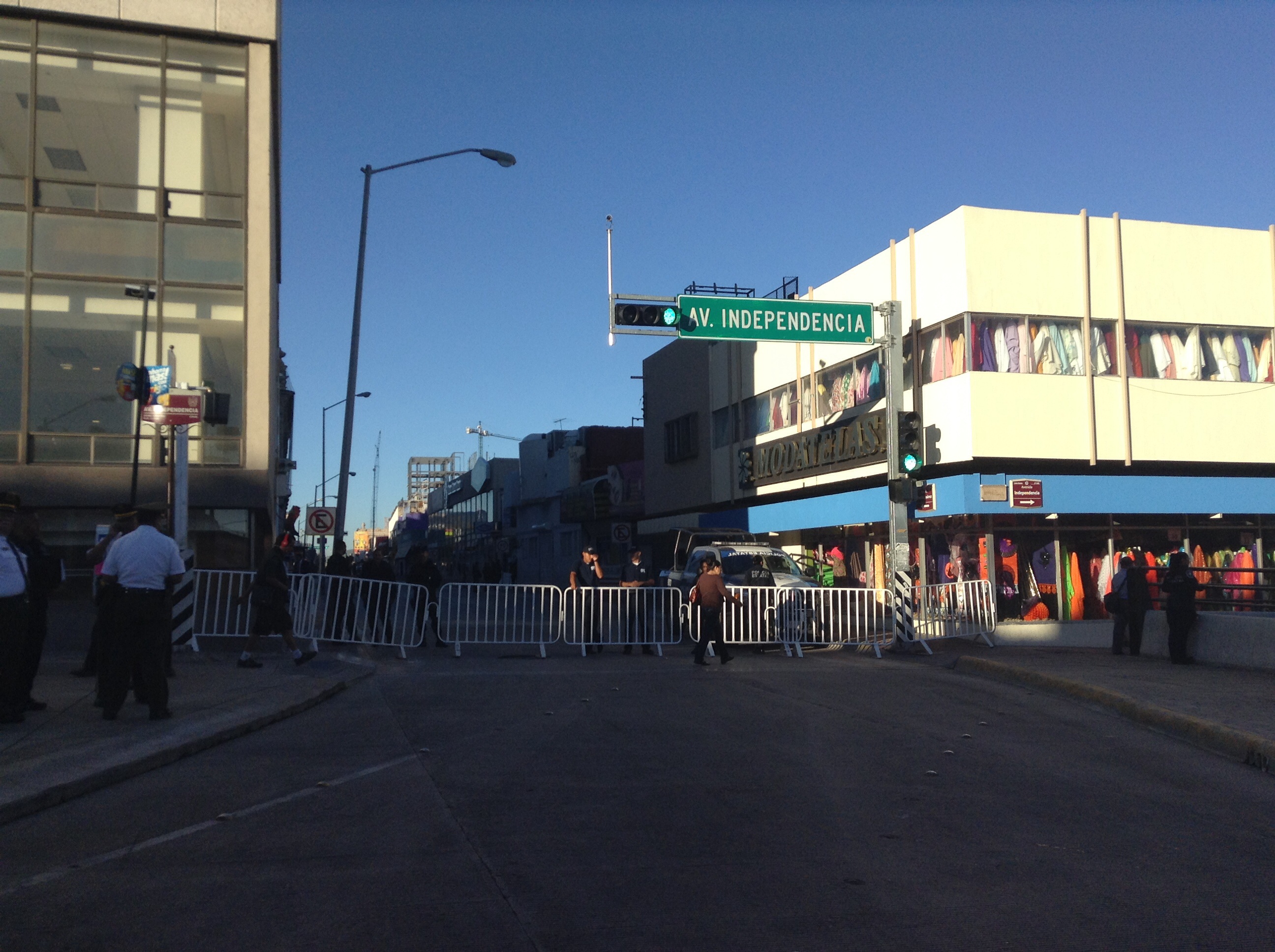 Cerraron la calle Juárez 